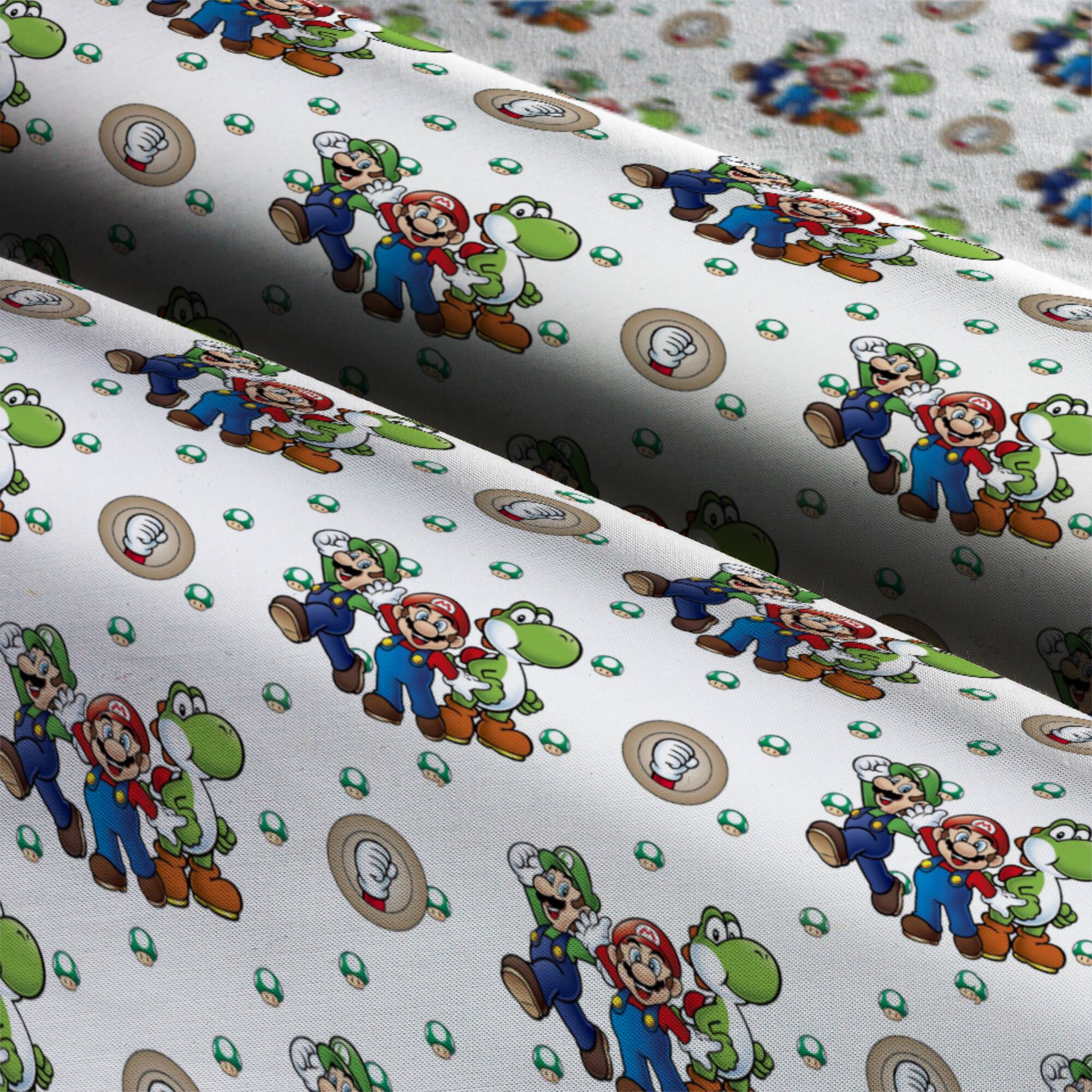 Nintendo® Mario, Luigi & Yoshi Cotton Fabric
